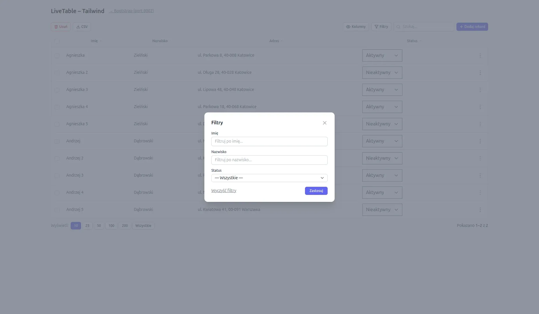 LiveTable 2
