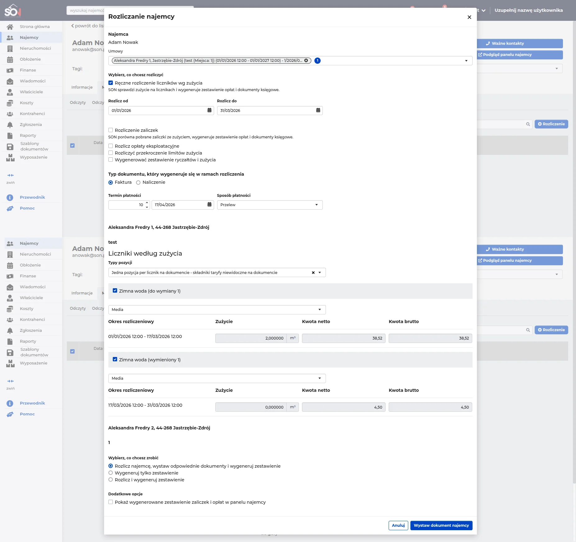 System Obsługi Najmu 3