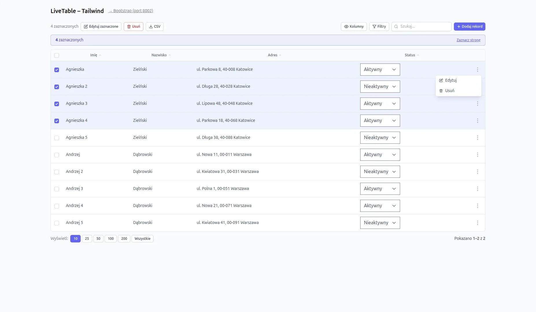 LiveTable 4